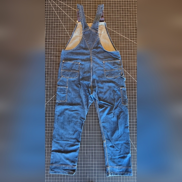 NWOT Carhartt Rugged Flex® Relaxed Fit Denim Bib Overalls with Elastane #103322 - Picture 2 of 7